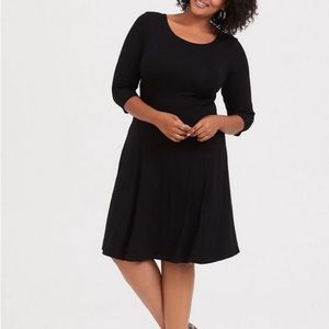 Torrid‎ Mini Jersey Corset Dress Sz 6X NWT Black